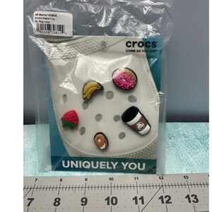 Crocs Jibbitz Breakfast 5-Pack Shoe Charms Donut Coffee Banana Bagel Strawberry